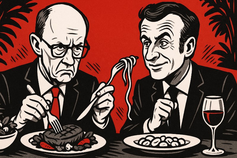 Kalbsrücken für Europa – Wie Friedrich Merz Emmanuel Macron mit Gnocchi und Größenwahn füttert